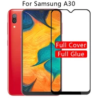 9d tempered glass for samsung galaxy a30 smart phone screen protector film on galaxy a30 full cover protective glass