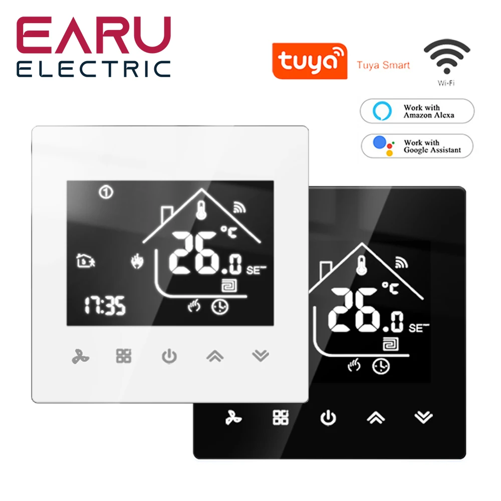 

WiFi Smart Thermostat Temperature Controller Electric Floor Heating TRV Water Gas Boiler Remote Control ByTuya Alexa Google Home