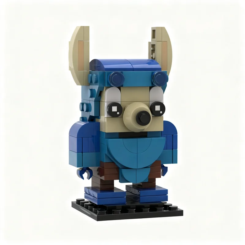150 шт. MOC Sparkster Rocket Knight Brickheadz: Набор для сборки, креативная серия, коллекционная игрушка-подарок для строителей (art.: 3920dc1302ffc) - 3920dc1302ffc