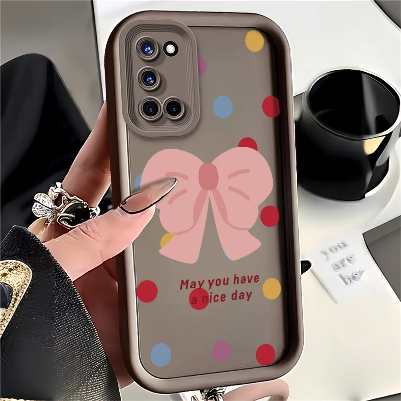 Новая модная розовая задняя крышка для телефона OPPO A92S A93 A94 A98 A9X A7X A1 A96 A57 Защита