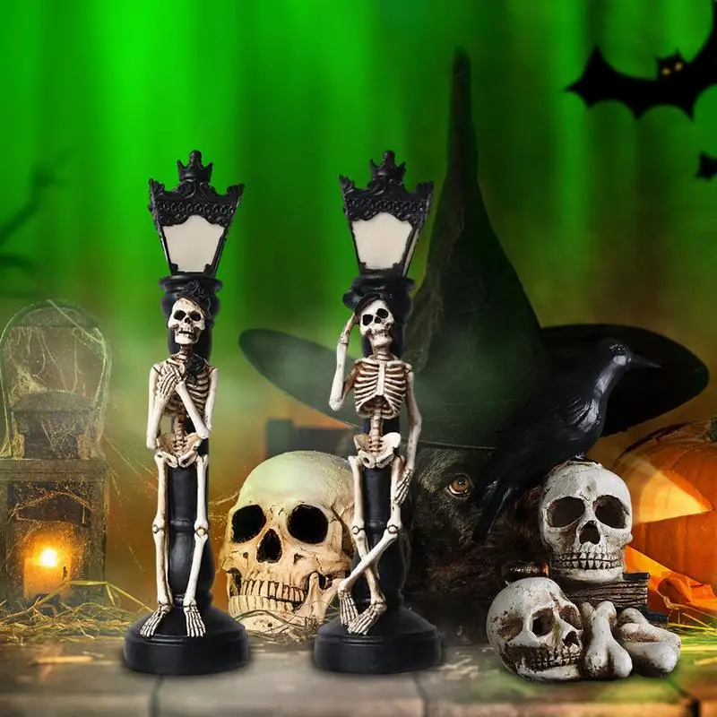 

Pumpkin Shaped Lantern Halloween Skull Lantern Halloween Pumpkin Lantern LED Night Light Flickering Flameless Light For