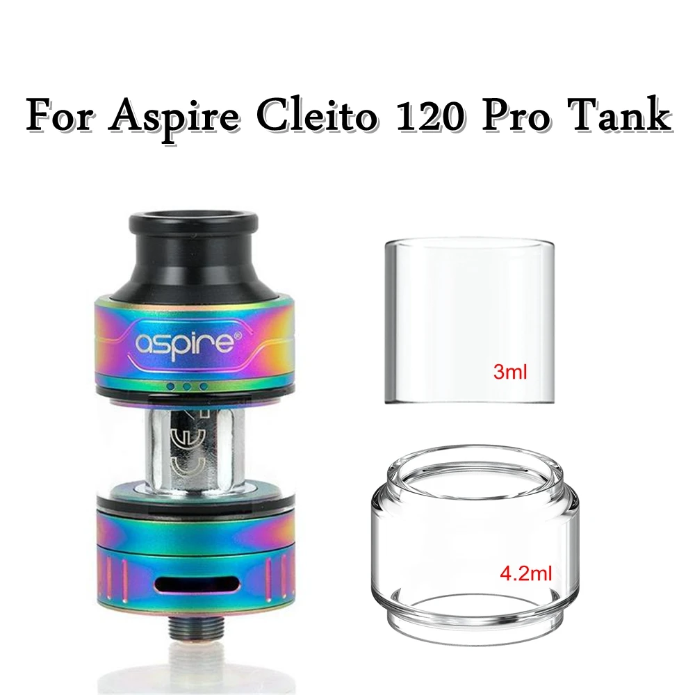 

Hongxingjia стекло для Aspire Cleito 120 Pro бак 3 мл/4,2 мл пузырьковое прямое стекло Protactor