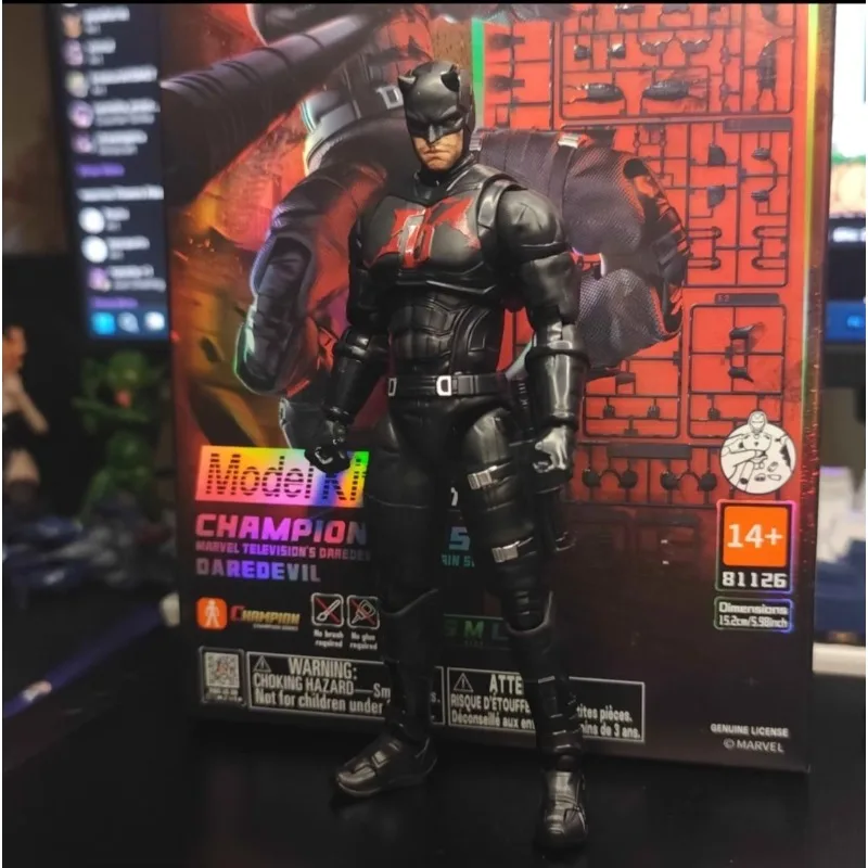 Фото Коллекционная фигурка Marvel Daredevil, 15,2 см, подвижная модель, серия Blokees Champion Class, лицензионная игрушка, подарок для фанатов №2