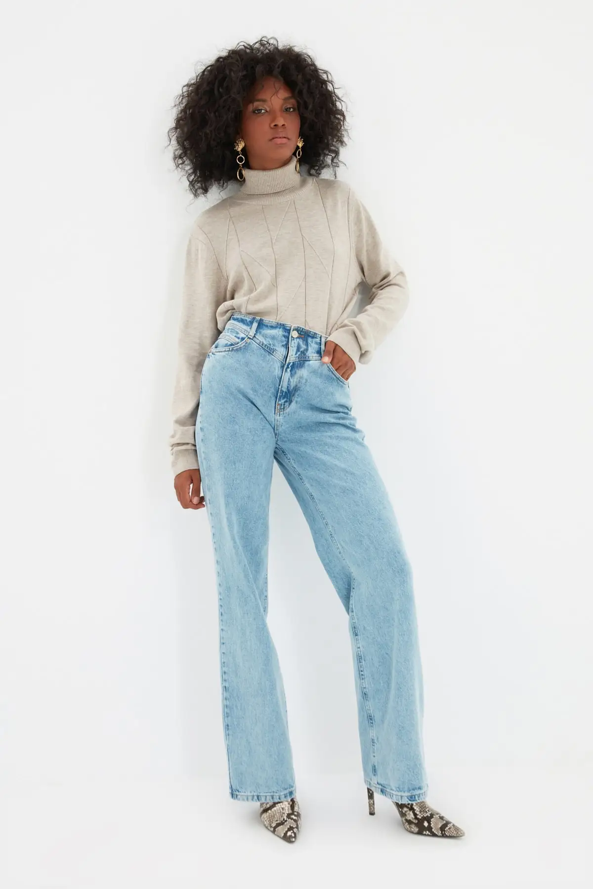 

Blue Waist Detailed High Bel 90's Wide Leg Jeans Plus Size Streetwear Vintage Quality 2022 Fashion Korean Casual Mom Jeans Boyfriend 2021 High Waist Loose Jeans For Women Casual Fashion Casual Straight Leg Baggy Pants