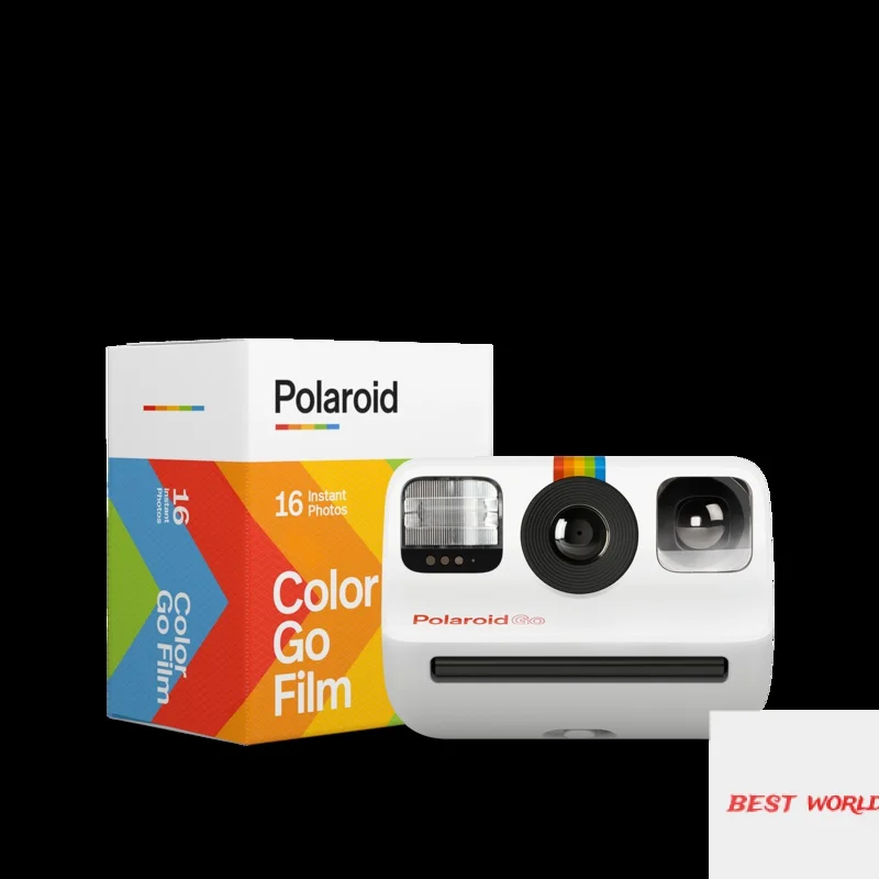 Ультрамаленькая камера Polaroid Go черный/белый цвет (дополнительно 16 листов белой