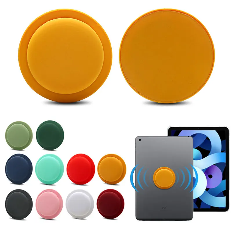 

For Apple Airtags Tracker Silicone Case Anti-lost Protective Sleeve Back Adhesive Mount Soft Cover Protector for Apple Air Tags
