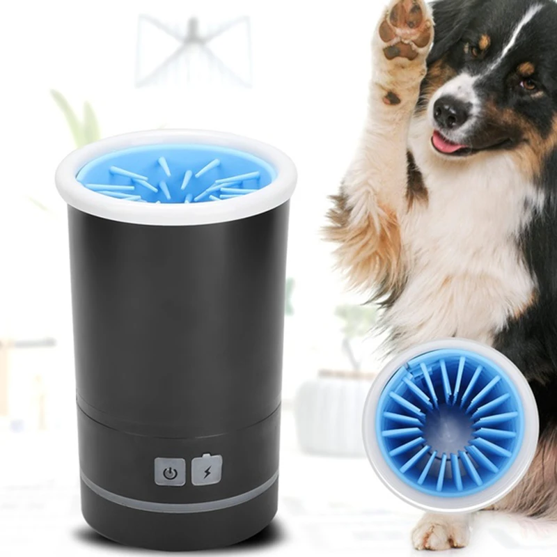 

USB Rechargeable Electric Dog Paw Cleaner Automatic Pet Foot Paw Cleaner Cat and Dog Massage Foot Wash Cup Pets Cleaning Tools