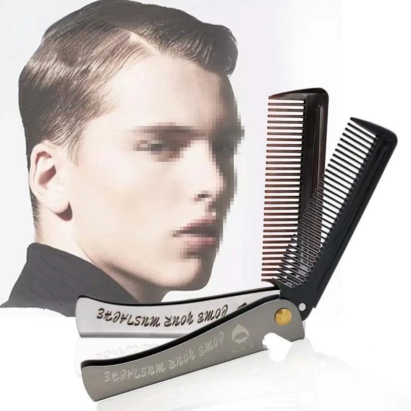 

Складывающаяся планка для мужчин, портативная планка для укладки волос, расческа для мужчин, Складная расческа для волос