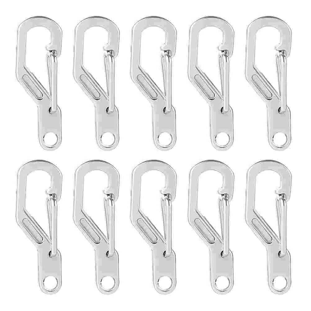 

10Pcs Carabiner Clips Outdoor Climbing Buckles Car Keychain Climbing Lock Buckle
