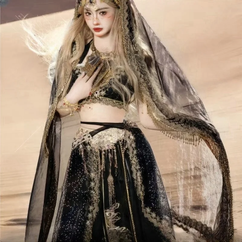 Синьцзян танцевальный костюм Hanfu Desert Xishuangbanna