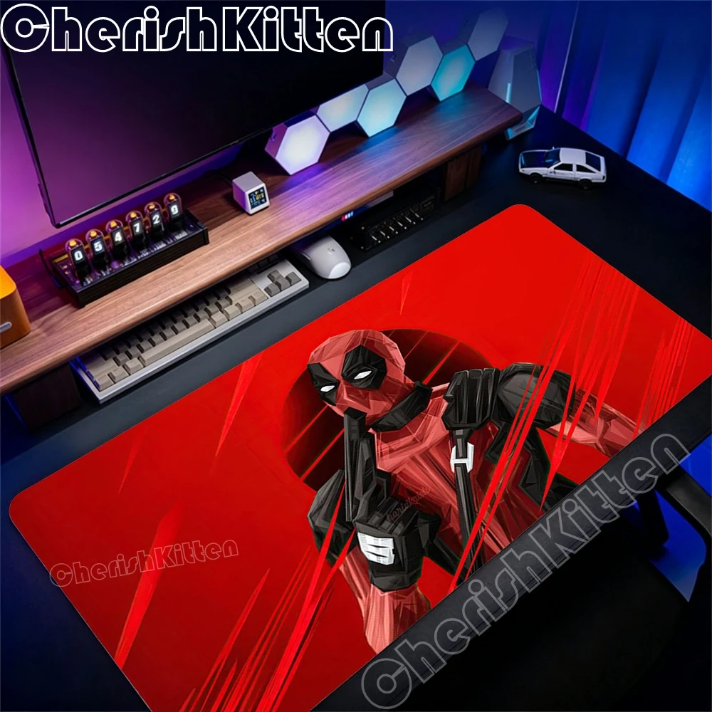 Фото Коврик для мыши Marvel Deadpool, резиновый коврик для ноутбука, коврик для мыши XXL, коврик для ноутбука, игровой коврик для компьютера, аксессуары для игр, коврик 90x40 см №4