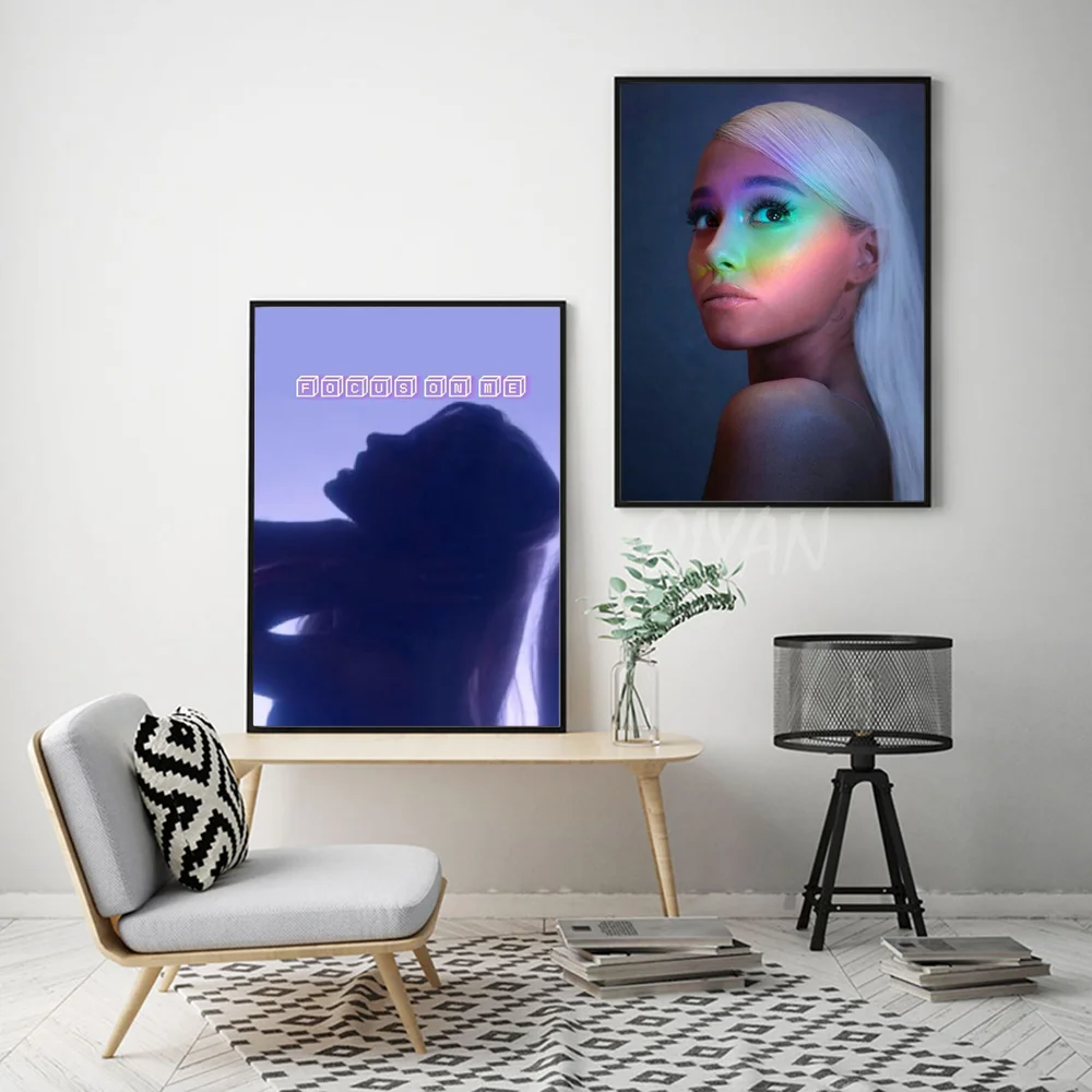 7 R-Rings A-Ariana G-Grande Poster Wall Art Home Decor Room Digital Painting Living Restaurant Kitchen