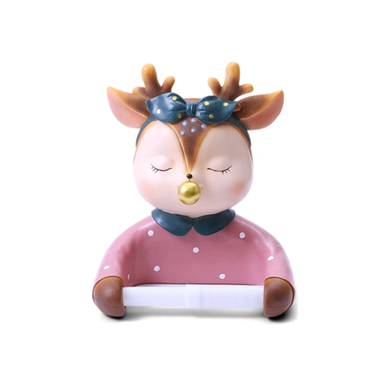

Resin Bathroom Paper Holder Wall Mount Cartoon Sika Toilet Paper Roll Holder For Home, Kitchen, Bathroom