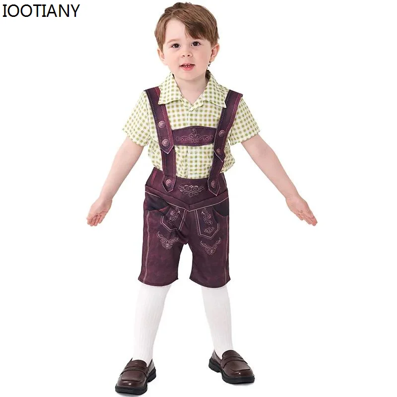 Детские костюмы для пивного мальчика в немецком стиле Октоберфест