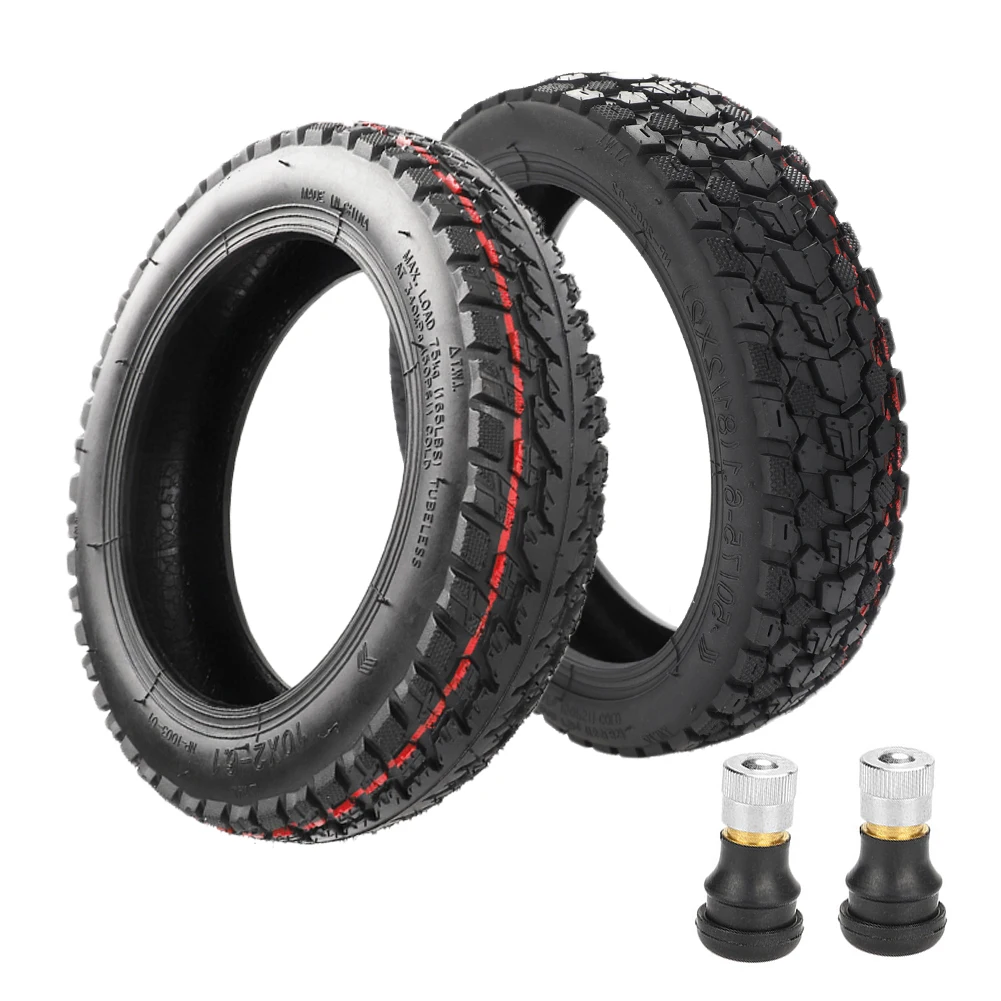 8.5/10 Inch Off-Road Tubeless Vacuum Tire with Gas Nozzle 8 1/2x2 Durable Scooter Tyre for Xiaomi M365/Pro/1S Electric Scooter