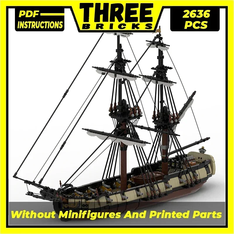 Конструктор Moc военная модель британская HMS Romulus Bomb Ketch Boat технологические блоки