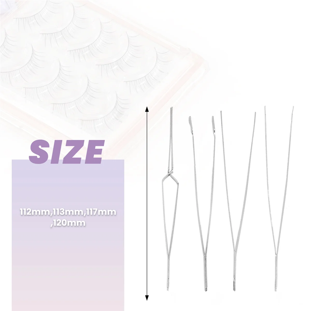 4 шт./набор щипцы для бровей из нержавеющей стали