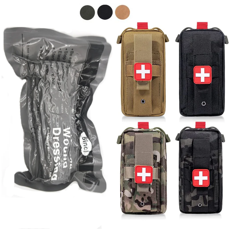 

Tactical MOLLE Medical EDC Pouch Outdoor EMT First Aid Kit Pouch IFAK Trauma Hunting Emergency Survival Bag Military Tool Pack