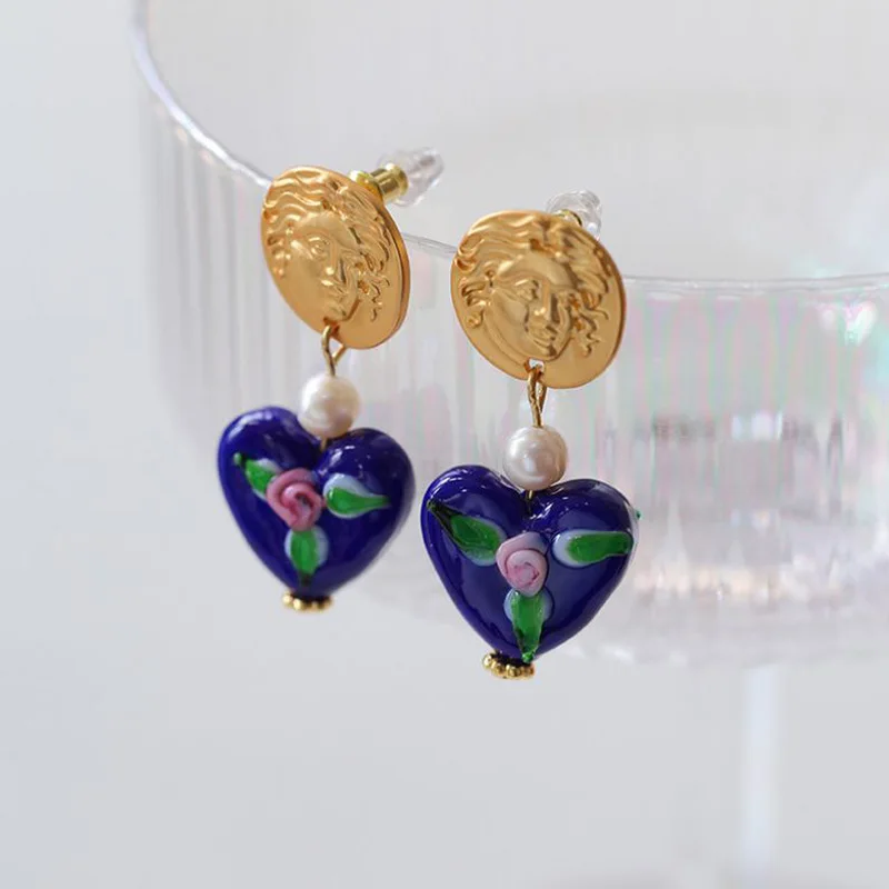 

Искусственная смола, корейский темперамент, универсальные модные легкие Роскошные серьги