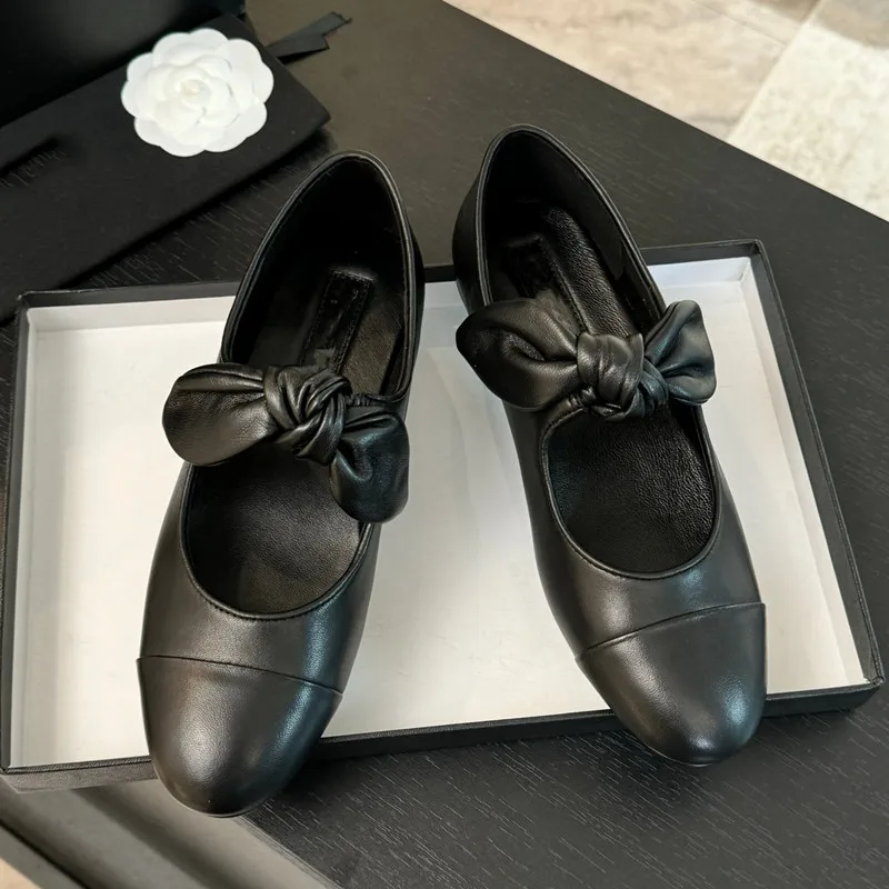 Звездный стиль модные разноцветные женские балетки Мэри Джейн с бантом