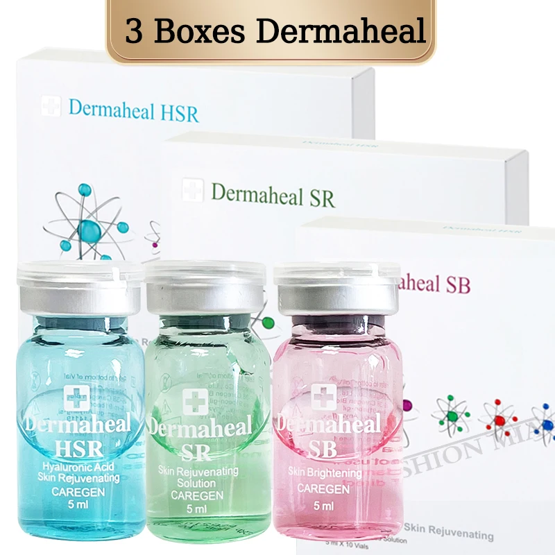 

3 Boxes Korean Dermaheal HSR Ampoule Serum Facial Repair Hyaluronic Acid Serum For Freckle Removing Improves Aging Skin Acne