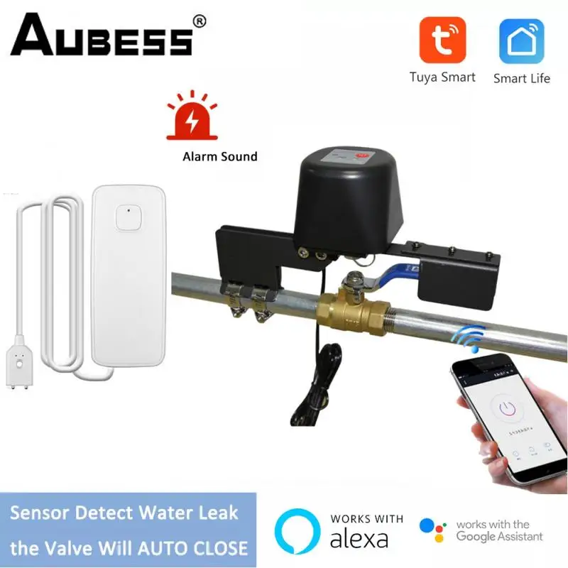 Водяной клапан Aubess Tuya с Wi-Fi устройство управления газовым клапаном | Отзывы и видеообзор -1005004134121146
