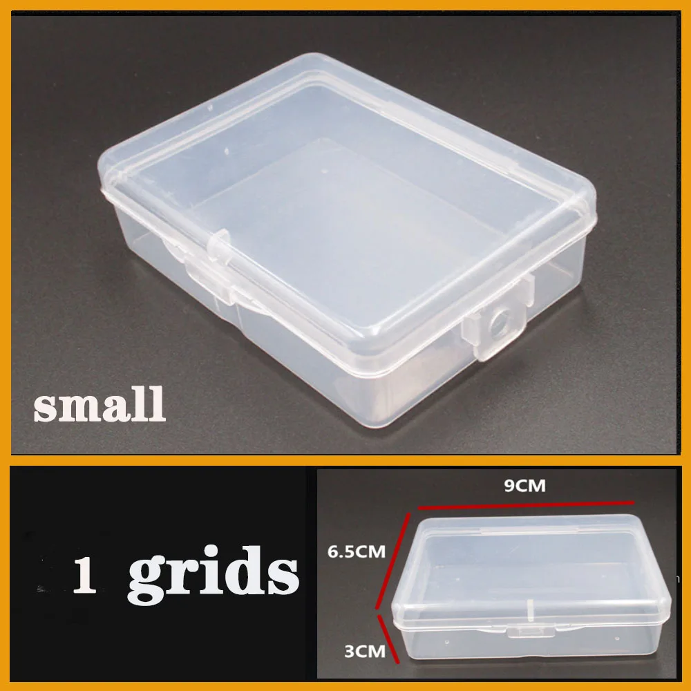 Mini Plastic Storage Box transparent Jewelry Earring Bead Holder Case Terminal Compartment Display Small Screw Tool Organizer images - 6