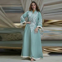 ramadan dubai robe femme abaya tranditional festival patchwork dress embroidered style long muslim skrit plus size hijab turkey