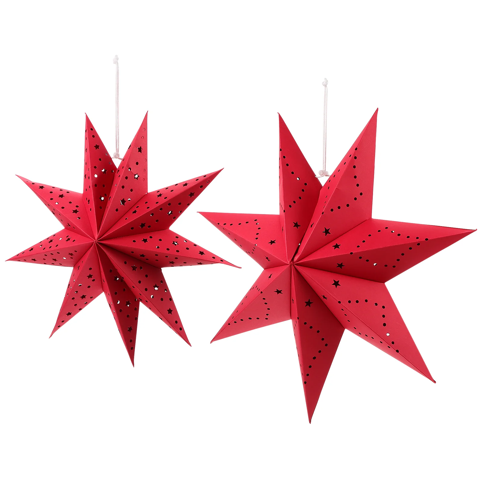 

Paper Star Lantern Hanging Christmas Lanterns Lampshade Decorations Ornament Lamp Light Stars Shade Ceiling White Shaped Decors
