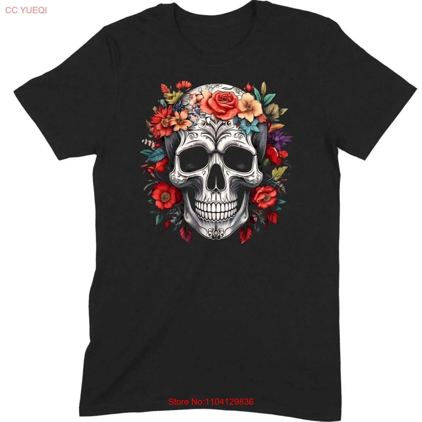 Футболка NoEnName_Null &quotДень мертвых&quot хлопок мужская/женская