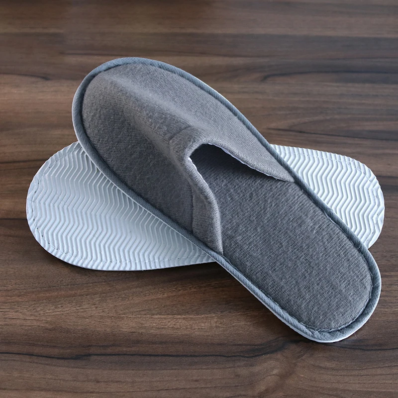 

1 pair Portable Slippers Men Women Hotel Disposable Shoes Unisex Business Travel Spa Home Guest Party Indoor Folding Slippers