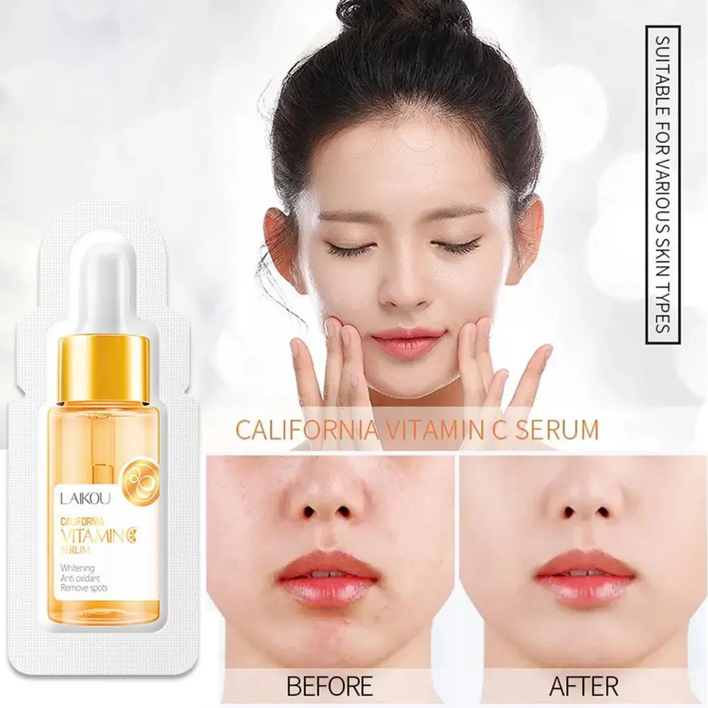 

5pcs 1.5ml Essence Hyaluronic Acid Cherry Blossom Vitamin C Nicotinamide Tea Tree Strong Essence Anti-wrink Face Cream