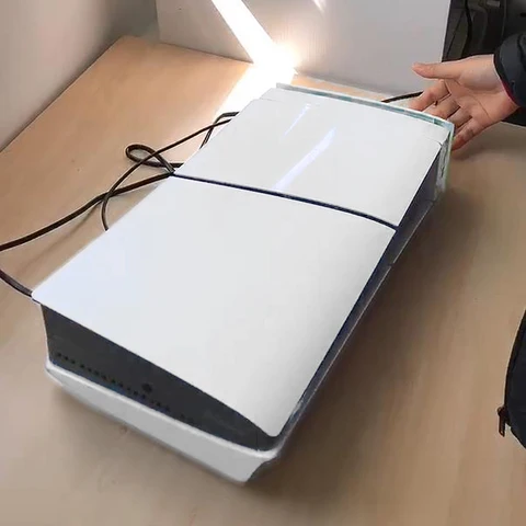 Верхняя система охлаждения с пылезащитной крышкой, красочная светодиодная подсветка, 2 USB-порта, верхний вентилятор охлаждения RGB, 3 скорости для PS5, тонкая консоль, диск/цифровой