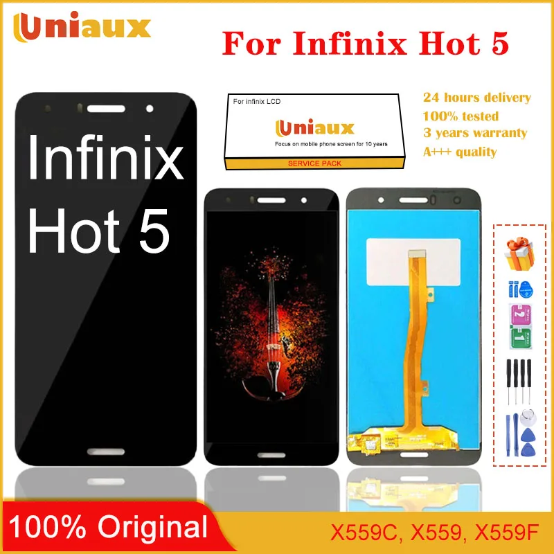 ЖК-дисплей 5,5 дюйма для Infinix Hot 5 X559 X559C X559F, дисплей с сенсорным экраном в сборе, замена для Infinix Hot5 LCD, оригинал
