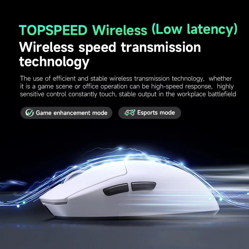 Легкая беспроводная мышь Mchose A7 высокого порядка для игровых и офисных