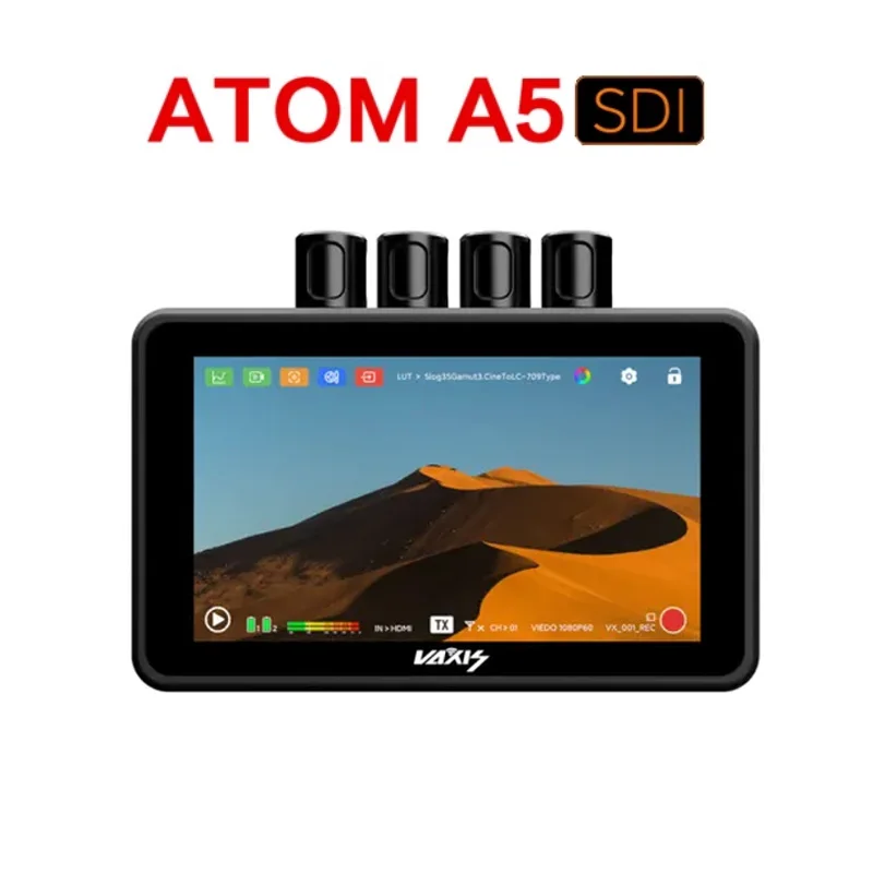 Фото Vaxis Atom A5 SDI Приемник-передатчик Беспроводной монитор 2000NIT 300M Стабильное расстояние передачи 5,5 дюйма №1