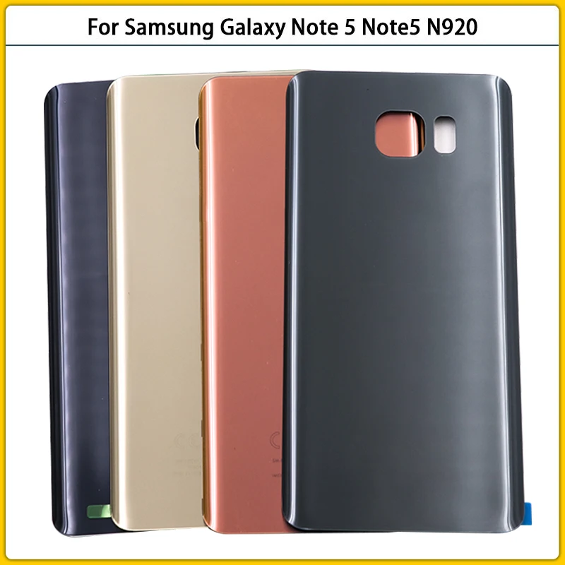 Новинка для Samsung Galaxy Note 5 N920 N920F задняя крышка аккумулятора Note5 дверь 3D стеклянная