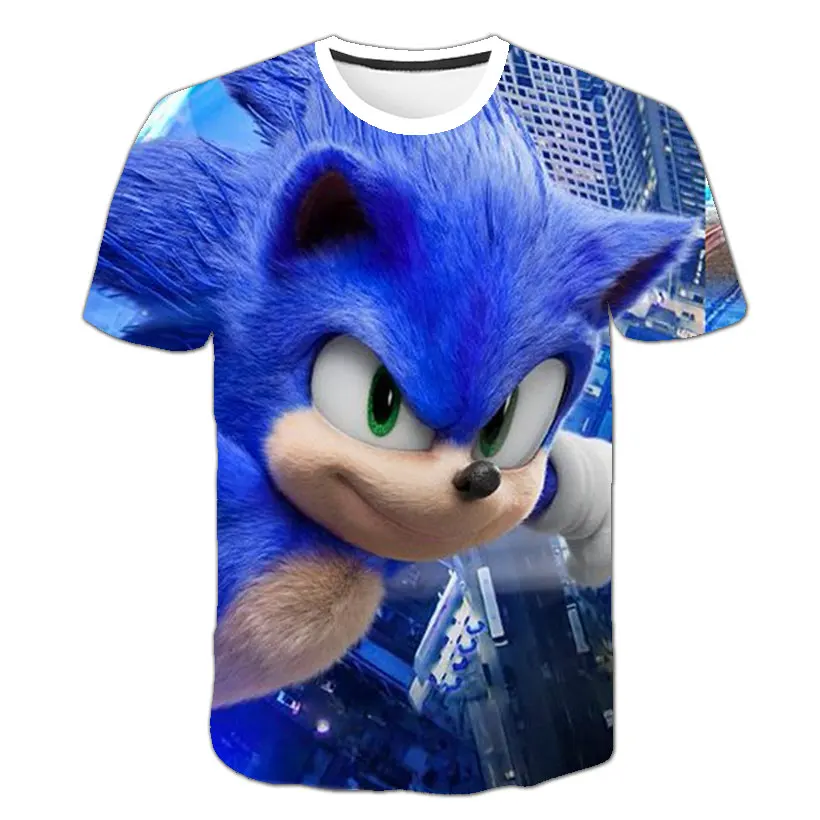 

Chlidren Clothes Summer Cool 3D Print sonic T-shirt Boys and girls Hiphop Tee Tshirt Kids tops 4 5 6 7 8 9 10 11 12 13 14Year