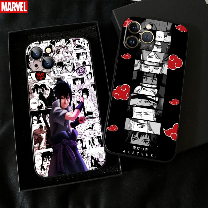 

Anime Naruto Akatsuki Comics For Apple iPhone 11 12 13 Pro Max 12 13 Mini X XR XS Max SE 6 6S 7 8 Plus Phone Case