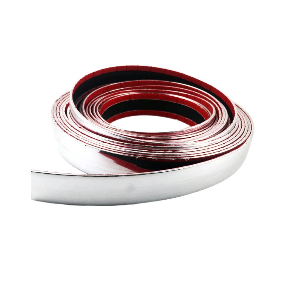 

1pc Decorative Strip Fashion Chic Car Decorative Strip Car Window Chrome Trim Strip Anti-Collision Strip
