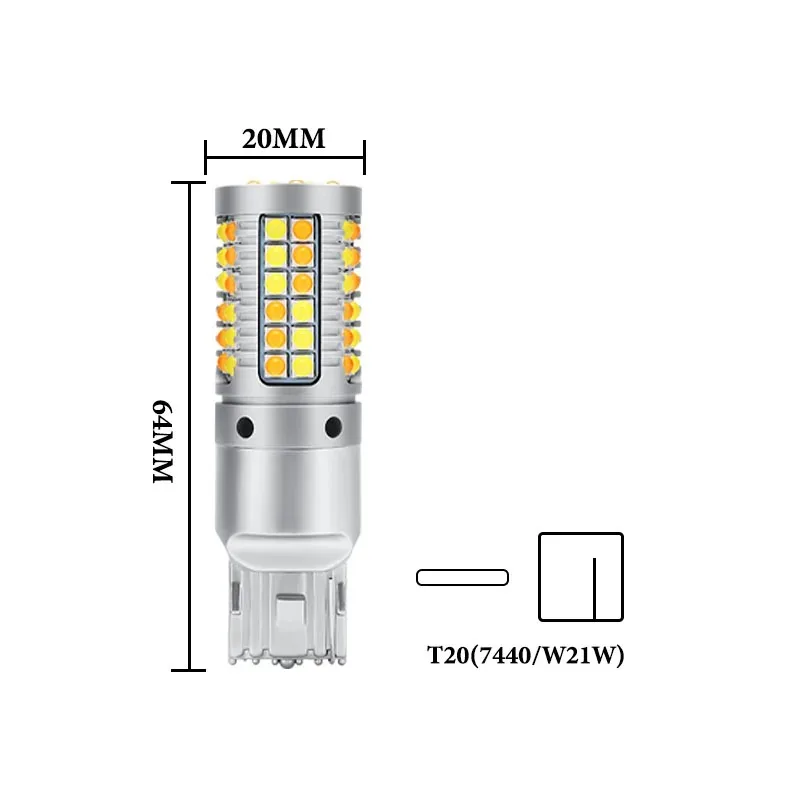 

Лампы указателей поворота Canbus 1156 7440 3156 1156 BAU15S PY21W, 2 шт.