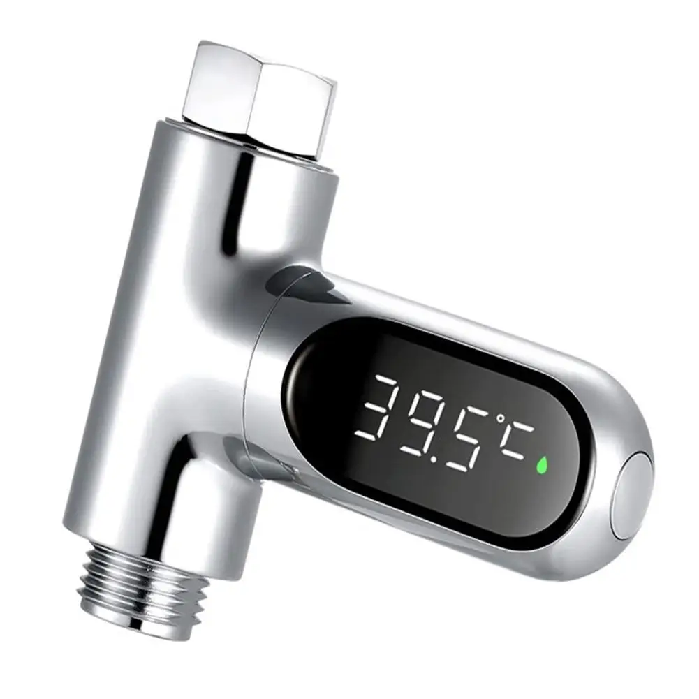 

Shower Thermometer LED Digital Display Shower Water Thermometer 0~100℃ ± 0.5 ° C Bath Water Thermometer 360° Rotating Screen