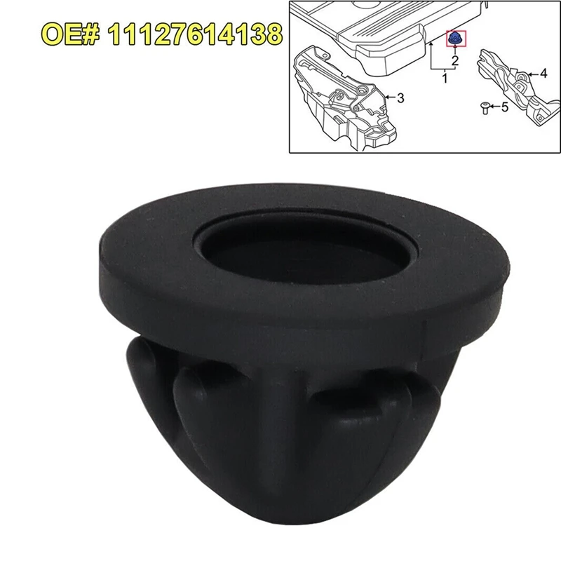 100 шт. резиновое Крепление на крышку двигателя автомобиля втулка ограничитель
