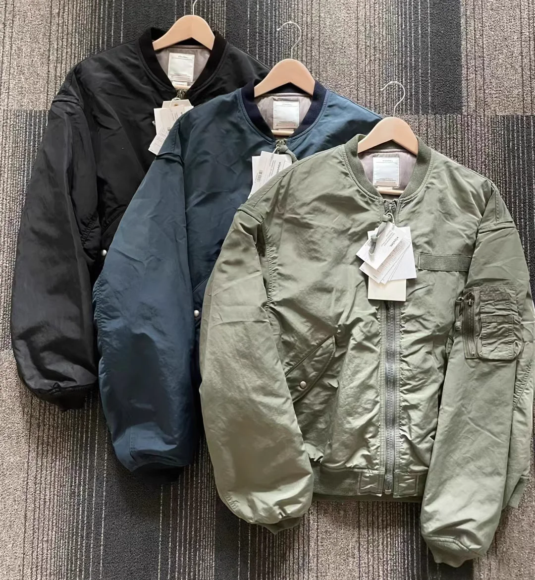 VISVIM FIL 23AW THORSON MA1 Японская потертая летная куртка окрашенная грязью