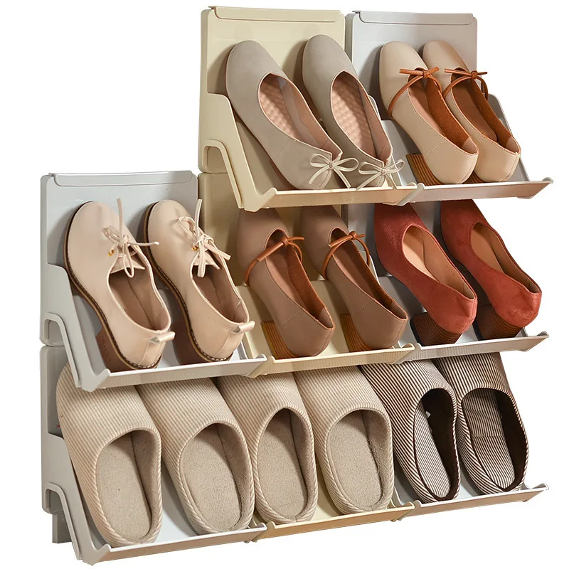 

Simple household shoe cabinet multi-layer assembly dustproof simple combined shoe storage rack