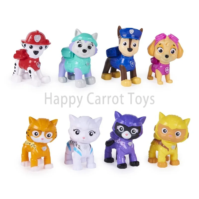 Фото Оригинальный набор фигурок Spin Master PAW Patrol Cat Pack, подарочный набор из 8 предметов, фигурки Чейз и Маршалл, аниме-модели, коллекционные игрушки, подарок №4