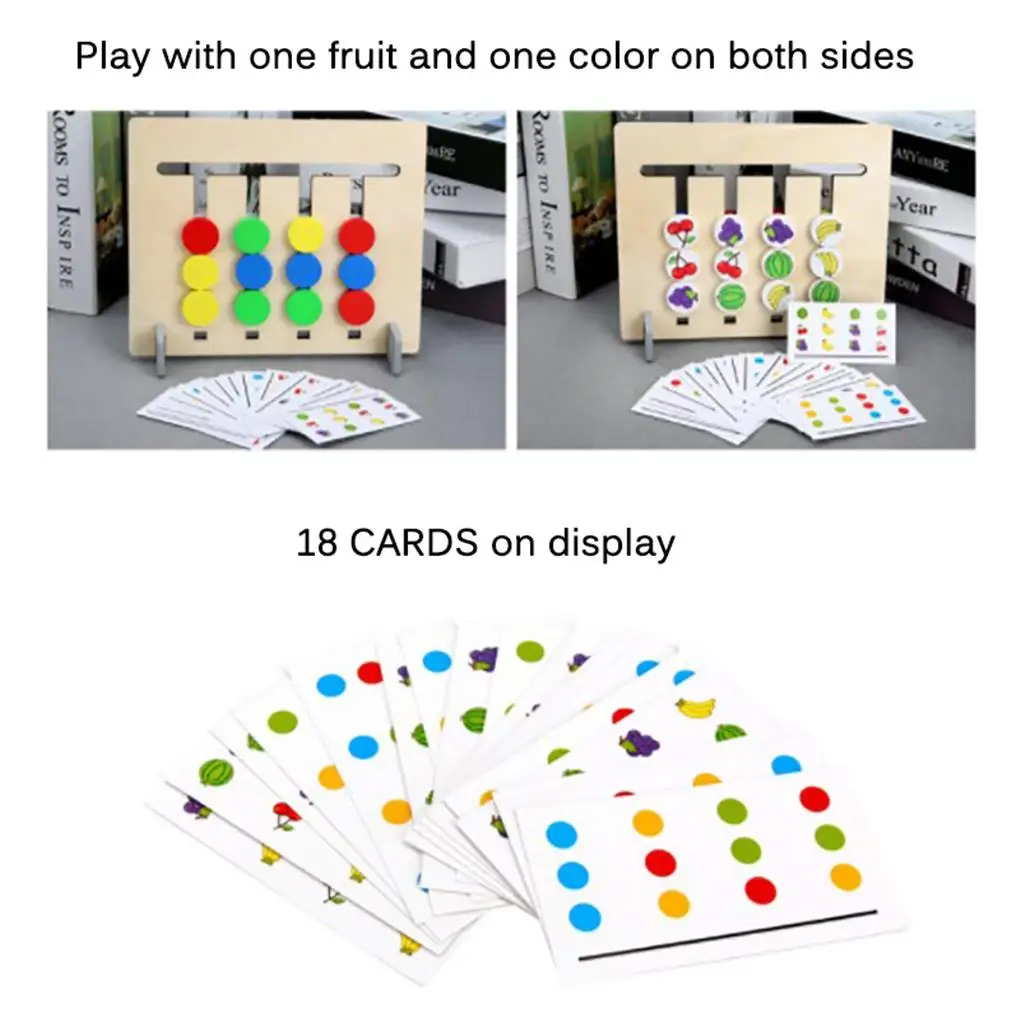 

Colors Sorting Toys Boys Girls Child Colorful Wood Logical Thinking Educational Toy Learning Plaything Early Education