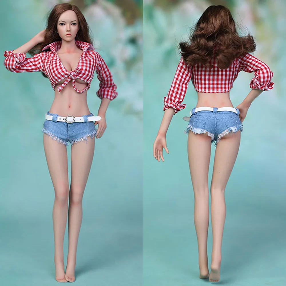

LD Doll 1/6 Super Flexible 28cm Female Soldier Body with Head Sculpture 12inch Action Figure Seamless Soft Chest Body