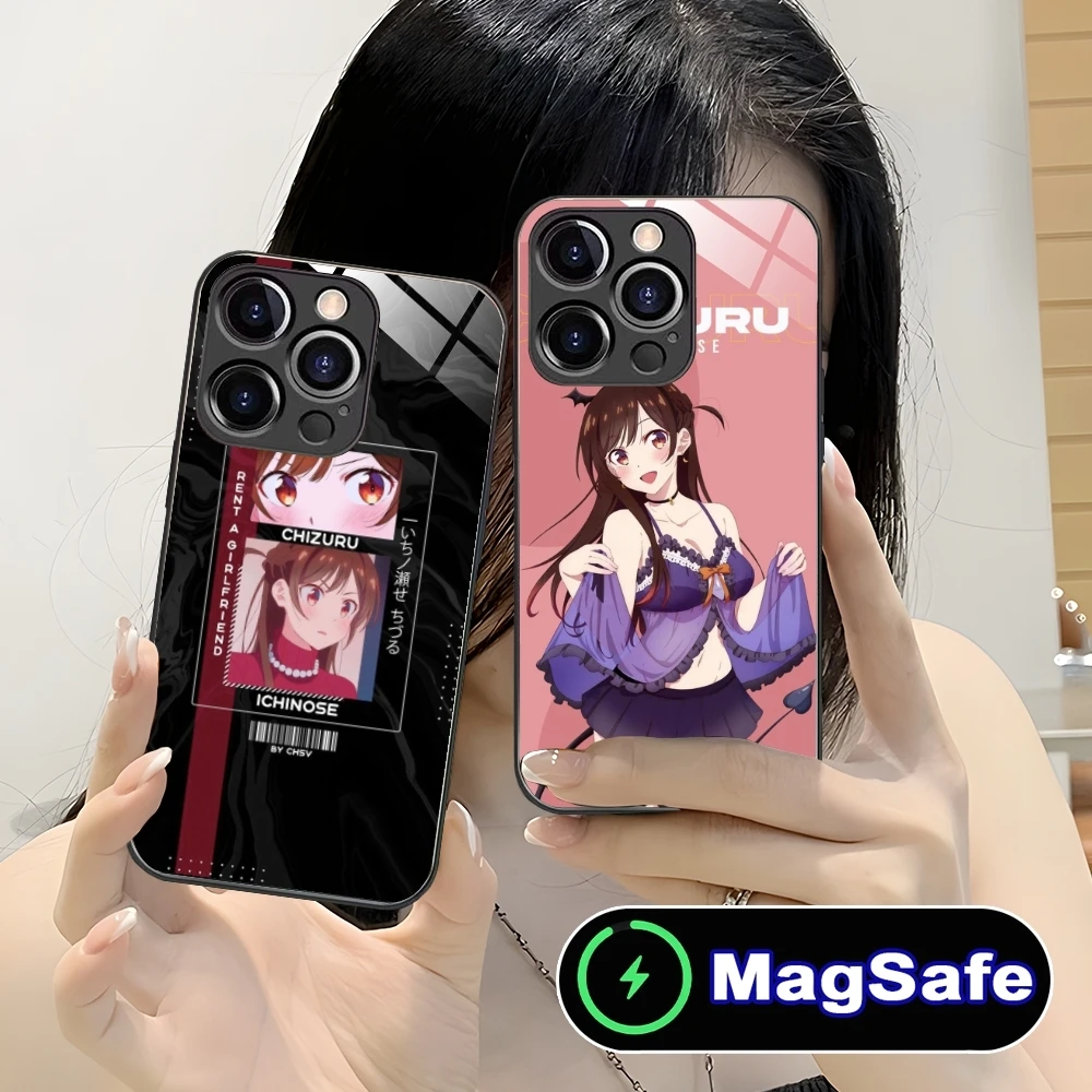 Чехол для мобильного телефона аниме chizulu Ichinose iPhone 16 15 14 13 12 11 Pro Max Plus Mini MagSafe