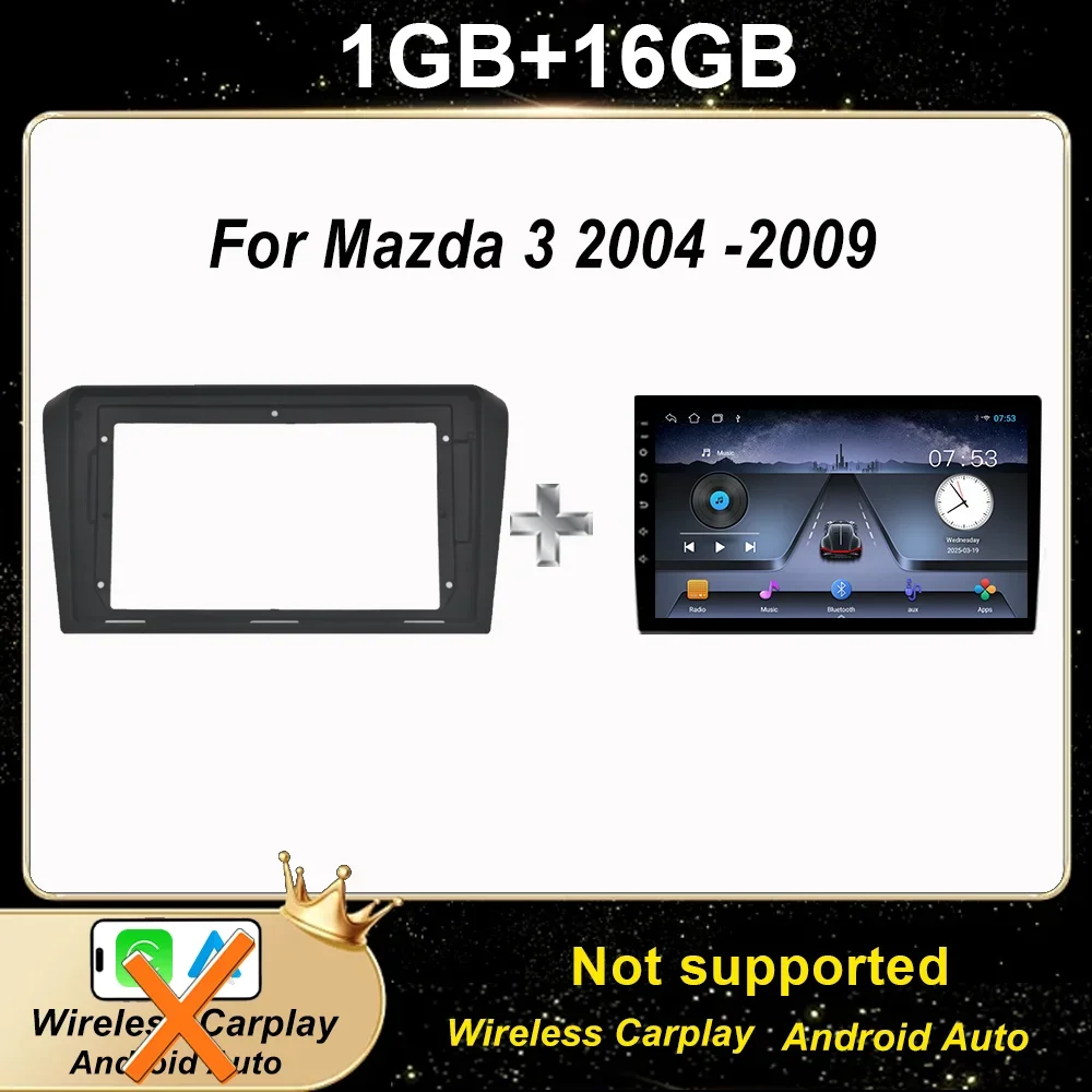 

Автомобильное радио Android для Mazda 3 2004 2005 2006 2007 2008 2009, мультимедийный плеер, GPS-навигация, Carplay, автомобильные интеллектуальные системы, 4G